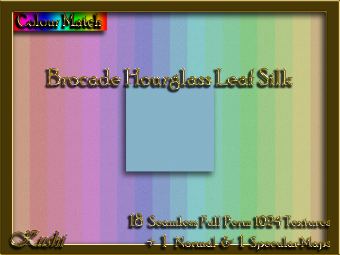 Brocade Hourglass Leaf Silk Solids Textures