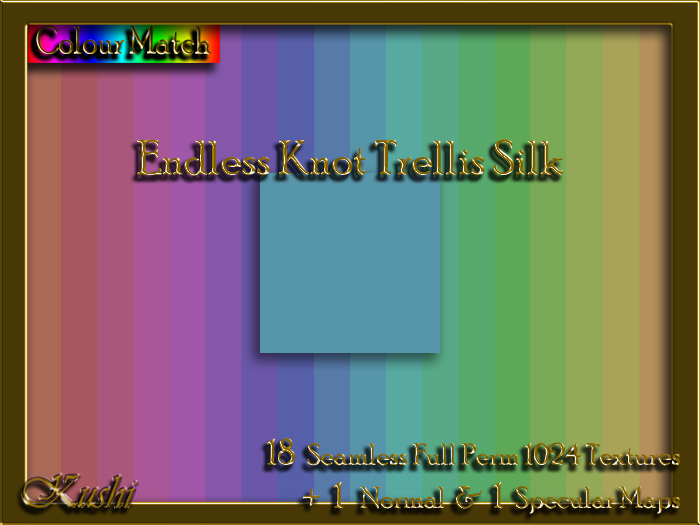 Endless Knot Trellis Silk Solids Textures
