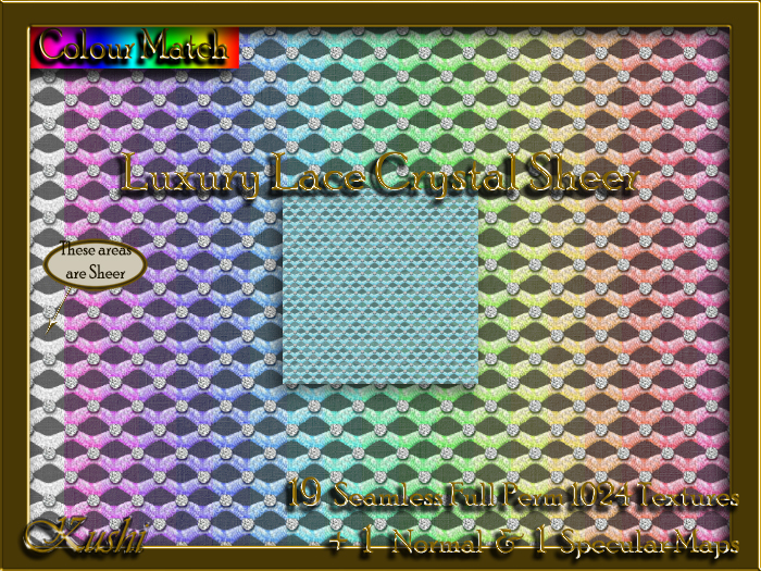 !Kushi! LuxuryLaceCRYSTALSHEER Textures -WearToUnpack