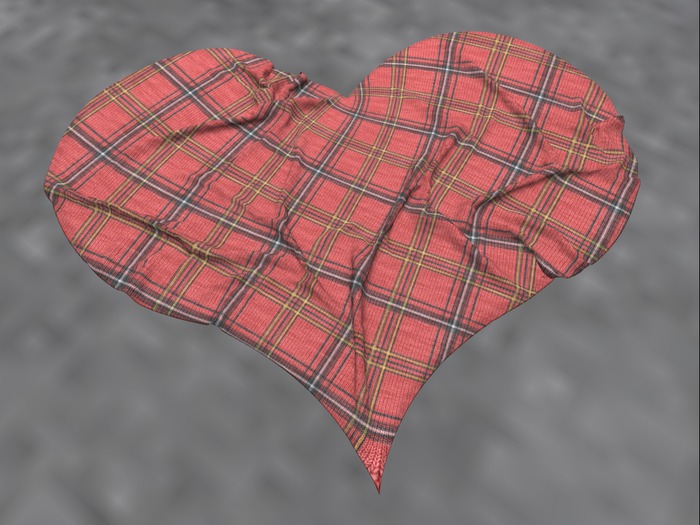 Gryphons Box of Plaid Knit Heart Rugs