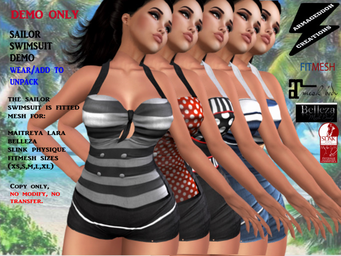 SAILOR SWIM SUIT DEMO
