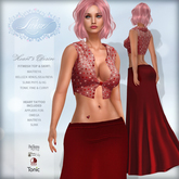 *Lurve* Heart's Desire Gown Set in Red - Maitreya - Belleza - SLink - Tonic