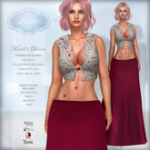*Lurve* Heart's Desire Gown Set in Magenta (Add to Open)