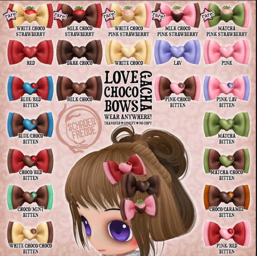 Schadenfreude Red Love Choco Bow
