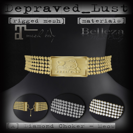 [DL] - [A] Diamond Choker - Meow (add me)