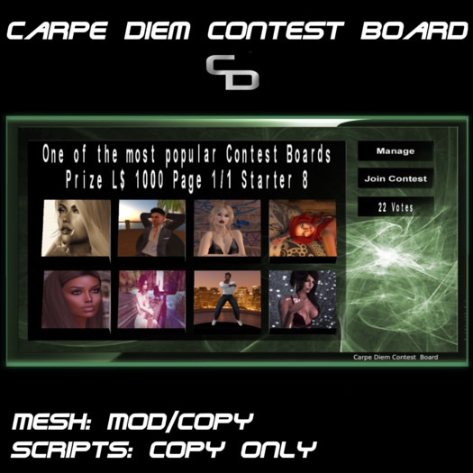 Carpe Diem ProfilePic Contest Board ICE (mesh)