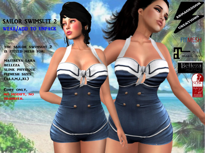 SAILOR SWIM SUIT 2 (200214)