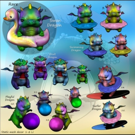 1.Yokai - Dragon summer - Swan dragon RARE