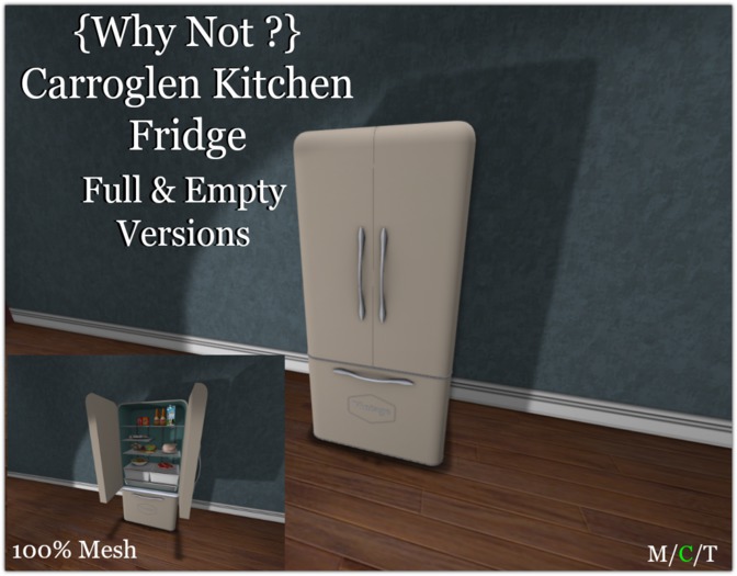 {Why Not ?}Carroglen Kitchen Fridge-Boxed