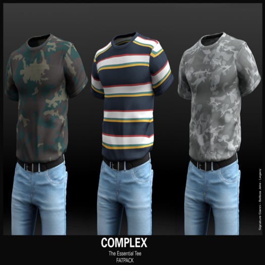 [COMPLEX] THE ESSENTIAL TEE - FATPACK
