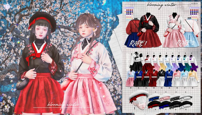 :uzu: blooming winter - beret 1