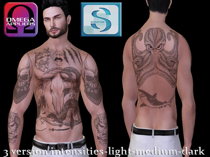 Ld2 Tattoo 3 version intensities-light-medium-dark