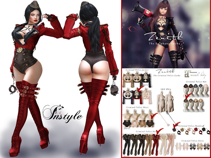 =Zenith= Criminal Police Full Set  (RED/Choco) - Maitreya
