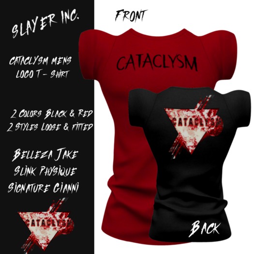 CATACLYSM MENS LOGO T {Add to unpack}