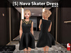 s nava skater dress black pic