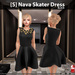s nava skater dress black ad