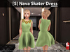 s nava skater dress green pic