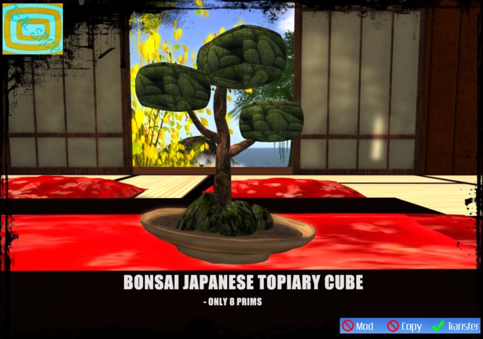  BONSAI JAPANESE TOPIARY CUBE