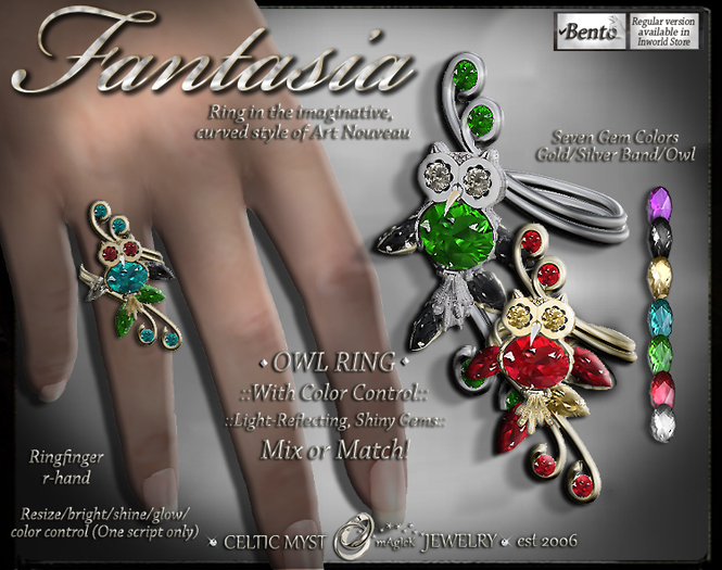 OWL RING (r) - Color Option