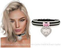 ALTAIR* crystal collar .black.