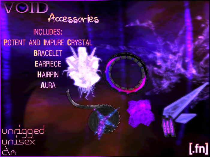 [.fn] Unisex, Fantasy - Void Accessories V1.0 _Boxed