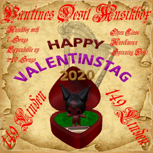 Devil Valentins Heart Musicbox