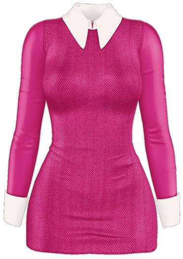 Kaithleen's Office Dress - Lipstick