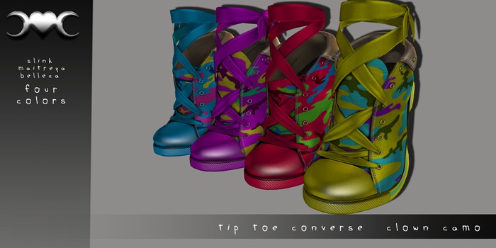 FK! - Tip-Toe Converse - Clown Camo
