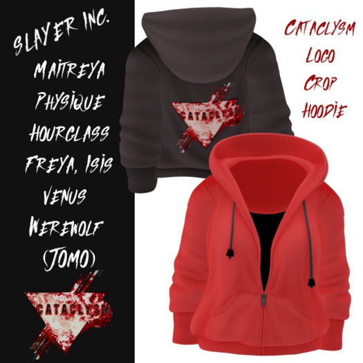 CATACLYSM LOGO CROP HOODIE {Add to Unpack}