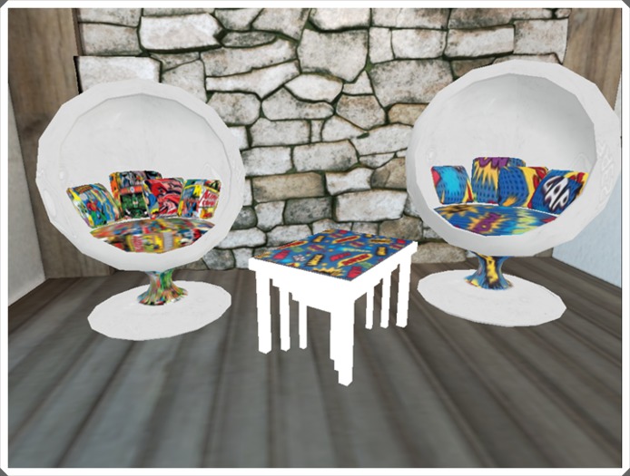 Chairs & Table Pop Art  Box