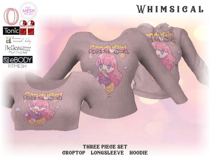 [Whimsical] Girl's Mesh Tops - Candy Girl