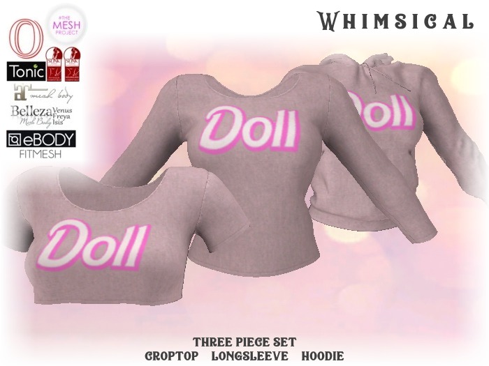 [Whimsical] Girl's Mesh Tops - Doll