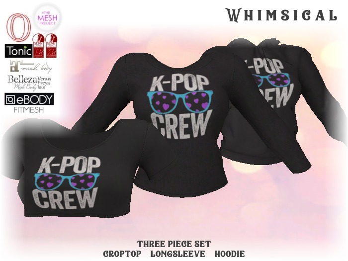 [Whimsical] Girl's Mesh Tops - K Pop Crew