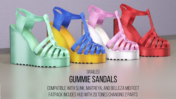 [G] Gummie Sandals Fatpack