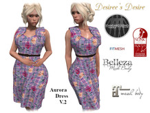 ::::Desiree's Desire::::Aurora Dress V.2 Fitmesh + 5 Standard Sizes + Maitreya + Slink + Belleza