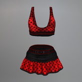 Gothic Valentine Hearts Belleza Miniskirt Set box