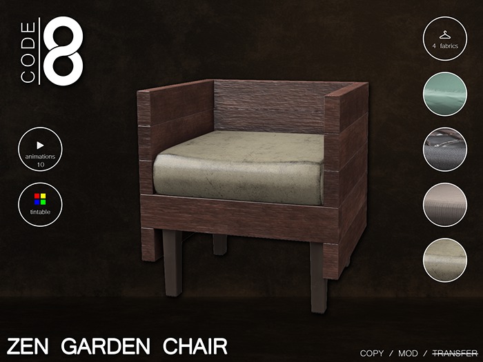 ::Code 8:: Zen garden chair