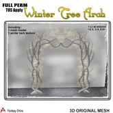 Full Perm Mesh Winter Tree Arch 