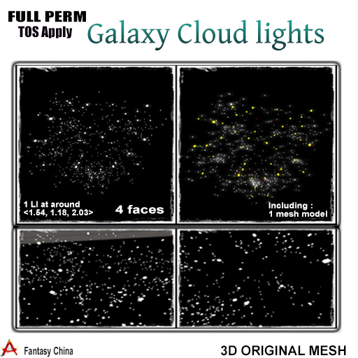 Full Perm Galaxy Cloud lights 