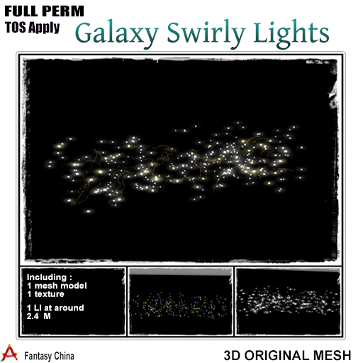 FC- FP Mesh Galaxy Swirly Lights