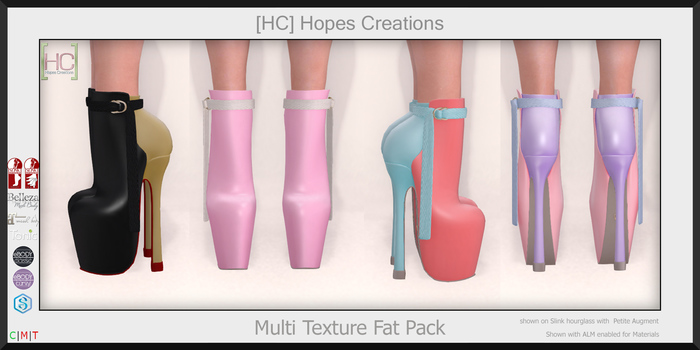[HC] Rumor Ankle Boots Fat Pack for Slink, Belleza, Maitreya, eBody, Signature & Tonic