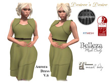 ::::Desiree's Desire::::Aurora Dress V.6 + Fitmesh + Maitreya + Belleza + Slink