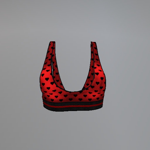 Gothic Valentine Hearts Slink Tank Top