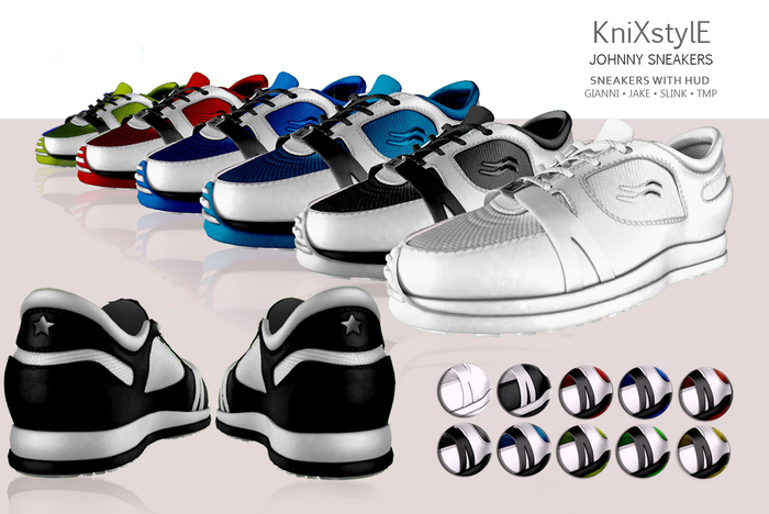 KXE - Johnnys MALE Sneakers HUD 10 Colors 