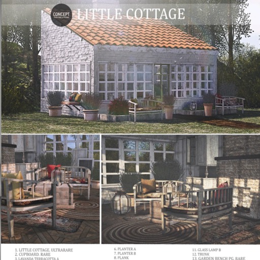 Concept} *11. Little Cottage. Glass Lamp B