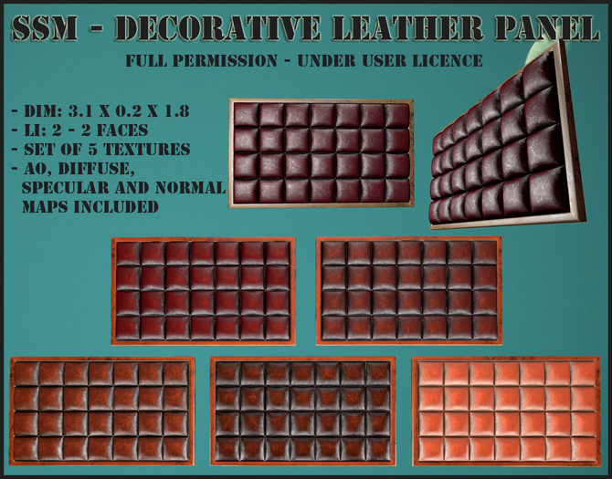 SSM - Decorative Leather Panel