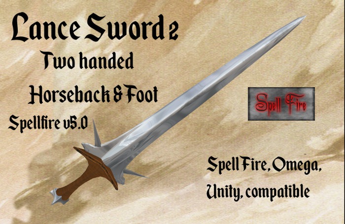 Second Life Marketplace - Lance Sword 2h v5.0 HB & foot