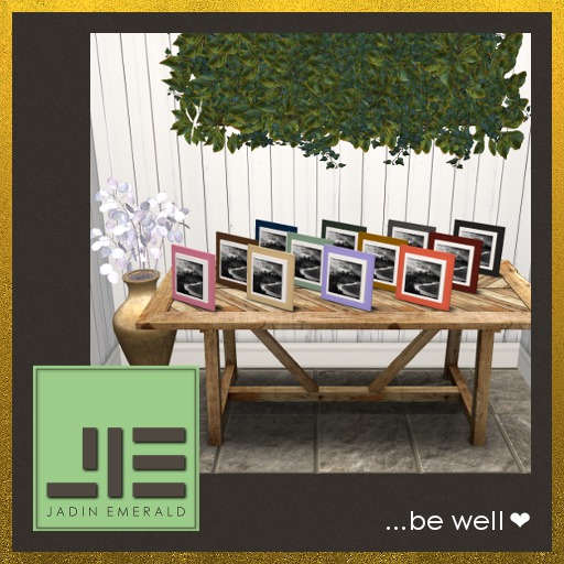 Khusi Desktop Photo Frames (Set), Stacked Mat Style, 12 Modern Colors (Drag and Drop) - Mesh - Copy/Mod (Wear to Unpack)