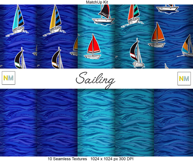 Sailing Matchup Kit 10 Seamless Textures NM