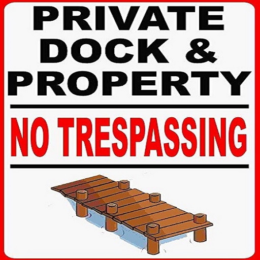 Private Dock Sign